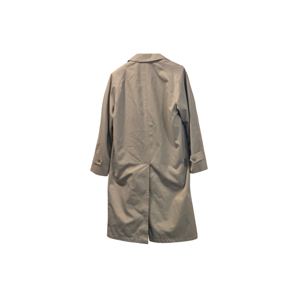 Oakton Ltd. Men's 38S Beige Trench Coat Classic Zip Out Liner Single Breasted - Picture 4 of 16